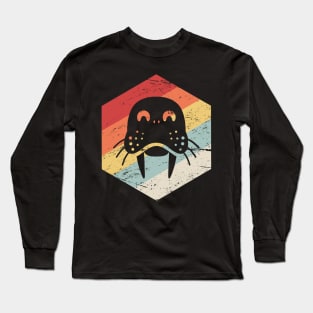 Retro Vintage Walrus Icon Long Sleeve T-Shirt